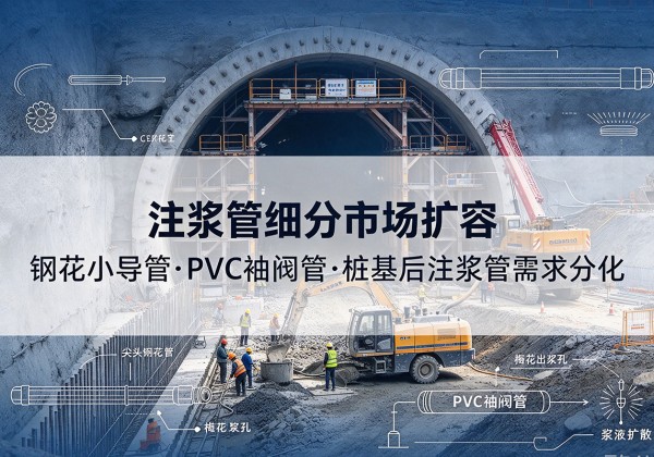 图木舒克注浆管细分市场扩容，隧道钢花小导管、PVC 袖阀管、桩基后注浆管需求分化